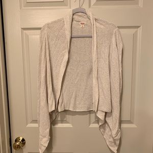 Mossimo Supply Co. Cream Open Cardigan Sweater